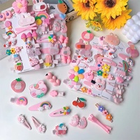 Nouvel ensemble de 14 pinces à cheveux pour enfants, mignonnes, style princesse, pour petites filles, accessoires de coiffure, barrettes mignonnes