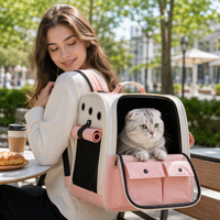 Sac à dos respirant pour animaux de compagnie, sac de voyage anti-anxiété pour chat, sac à dos portable pour chien