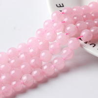 Perles rondes en corail naturel de 4 à 14 mm avec trou droit et surface claire pour la fabrication de bijoux