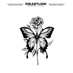 Autocollant de <span class=keywords><strong>tatouage</strong></span> semi-permanent réaliste en forme de papillon et de rose, longue durée (15 jours), pour femmes, corps, épaule, <span class=keywords><strong>bras</strong></span> - Vente en gros - Product Image 3