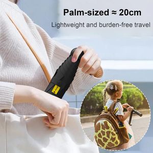 Paraguas Plegable Compacto de Bolsillo con Protección UV, Cinco Pliegues, con Logotipo Personalizado, Funda Tipo Cápsula, para Sol y Lluvia - Product Image 4