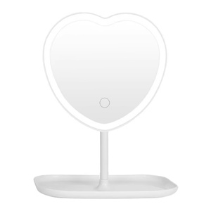Miroirs cosmétiques LED pliables miniatures pour usage domestique, miroir de maquillage, équipement de beauté - Product Image 1
