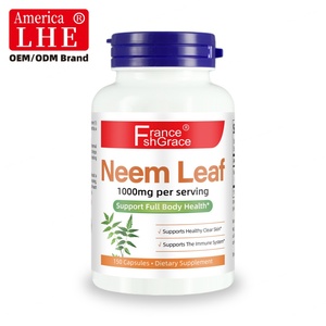 Capsules de feuilles de Neem de haute qualité pour soutenir le système immunitaire, complément alimentaire pour adultes, 150 capsules, complément alimentaire à base de feuilles de Neem - Product Image 1