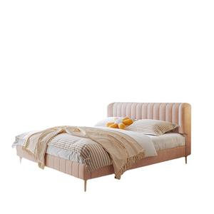 Tecnologia speciale velluto 1.8m letto in tessuto scandinavo moderno Casual Design di lusso matrimoniale matrimoniale letto imbottito - Product Image 5