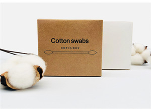 Boîte en papier OEM de bonne qualité bâton de bambou cotons-tiges écologique 100 pièces <span class=keywords><strong>coton</strong></span>-<span class=keywords><strong>tige</strong></span> cosmétique nettoyage cotons-tiges 5000 boîtes - Product Image 2