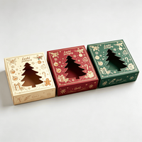 Boîtes cadeaux de Noël pour pain et biscuits avec fenêtre transparente, idéales pour pâtisseries, cupcakes, donuts et cadeaux gourmands