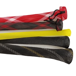 Manchon tressé extensible en PET de 25mm pour câbles isolants, manchon d'enveloppe de câble - Product Image 2