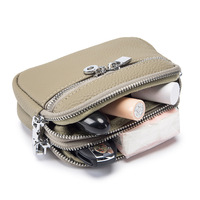 USENGKA-Mini portefeuille en cuir véritable pour femme, petit porte-monnaie, pochette, porte-cartes