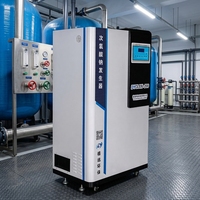 Générateur d'hypochlorite de sodium DeYuan pour la désinfection des eaux usées, unité de production par électrolyse, contrôle PLC, cuve sous pression, pompe à moteur