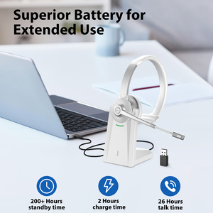 New Arrivals Hoạt Động Tiếng Ồn Hủy Bỏ Tai Nghe Không Dây Trên Tai Tai Nghe Bluetooth Cho Máy Tính Xách Tay PC Điện Thoại Di Động - Product Image 2