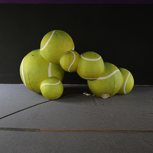 Bola Balon Olahraga Tenis Iklan Tiup Raksasa Kustom dengan Kipas Terpasang untuk Dekorasi Acara Festival Pesta - Product Image 4