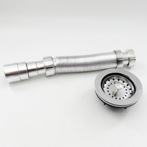 Tuyaux de vidange flexibles en forme de P avec raccords réglables pour éviers de cuisine et bacs à shampoing - Product Image 3