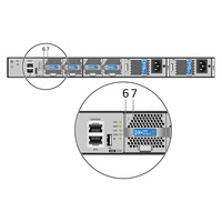Switch Jaringan 48*10ge SFP+ 6*100ge Qsfp28 Port CPE AC Power dan Kipas CE6857E-48S6CQ-F Switch Ethernet