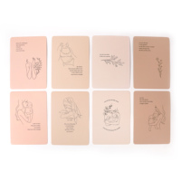 Logotipo personalizado Baby Milestone Cards Libro de tapa dura Devocional Self-Love Document para apreciar el registro de memoria del primer año del bebé