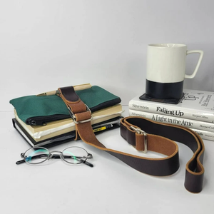 उच्च गुणवत्ता आउटडोर चमड़ा पुस्तक बेल्ट पट्टा वाहक समायोज्य ले जाने पुस्तक पट्टा कंधे - Product Image 2