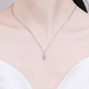 Collier pendentif en argent sterling S925 Super <span class=keywords><strong>Flash</strong></span> Premium Moissanite pour les mariages, les fêtes et les fiançailles - Product Image 2