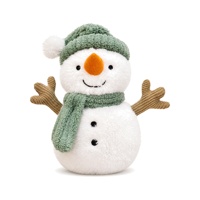 Jouets en peluche personnalisés, Bonhomme de neige de Noël, Peluches douces, Animaux en peluche, Mignons, Kawaii, Mascottes, Formes tendance pour fêtes, Vente en gros