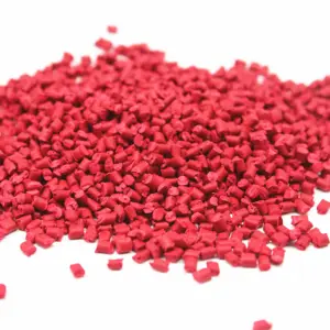 流行颗粒外观红色ABS塑料阻燃母料/家电出壳用塑料母粒
