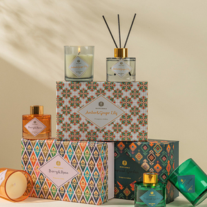 Luxury Glass Bottle Natural Essential Oil Aroma Air Fresher Reed <strong>Diffuser</strong> Bottle Luxury <strong>With</strong> <strong>Sticks</strong> for Gift Set - Product Image 1