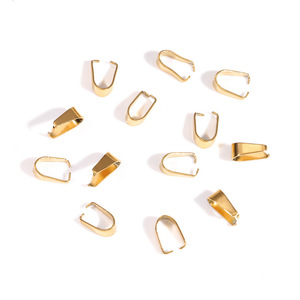 Gros Fermoirs En Acier Inoxydable Crochet Bélières Charme <span class=keywords><strong>Melon</strong></span> Graines Boucle Pendentif Connecteurs pour DIY Collier Bijoux Résultats - Product Image 5