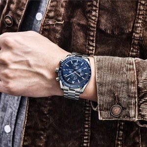 Montre pour homme BENYAR 5140, nouvelle montre de luxe de marque supérieure, montre à quartz pour homme en acier, étanche 30 m, montre décontractée, Relogio Masculino - Product Image 4