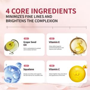 Huile Visage Coréenne Double Couche <span class=keywords><strong>Bio</strong></span> Anti-Âge Réparatrice et Hydratante pour Soin du Visage, Huile Essentielle Éclatante pour la Peau - Product Image 4