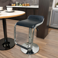 Mobilier de salle à manger Tabourets de bar pour cuisine Comptoir de réunion Salle d'attente Chaises de bar en cuir synthétique à hauteur réglable d'usine