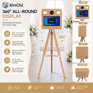 Prix d'usine – Cabine photo tout-en-un en bois avec éclairage automatique DNP <span class=keywords><strong>QW410</strong></span> pour mariages et fêtes - Product Image 5