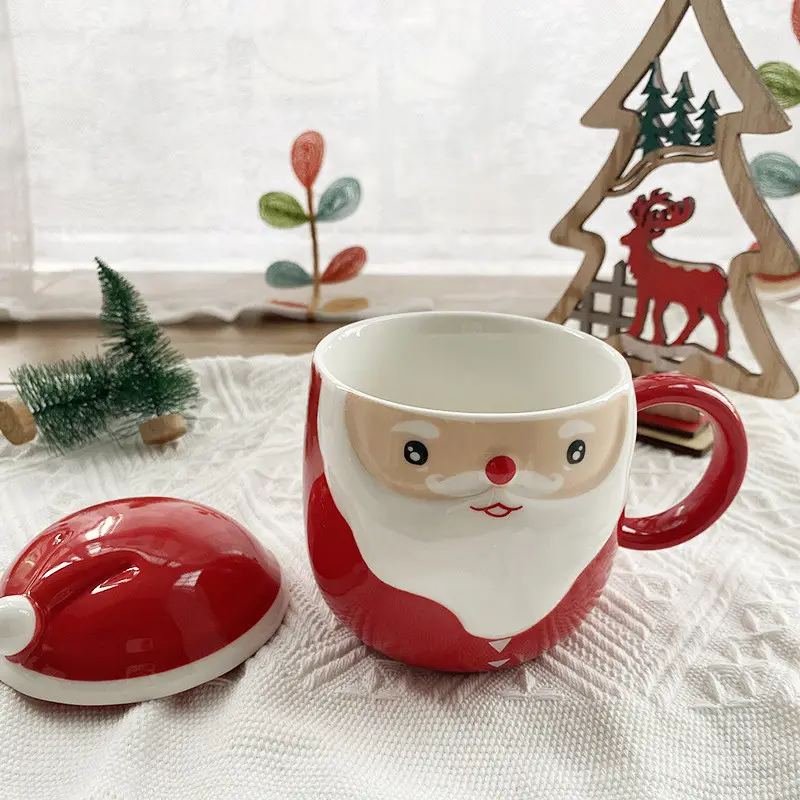 Tasse noël créative avec poignée, Promotion spéciale, achat du Festival, fête de noël, vente en gros en ligne