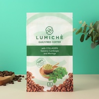 250g 500g 1kg pochette à fond plat PET/PA/AL/CPP à fermeture éclair de qualité alimentaire sacs de café d'emballage de grains imprimés personnalisés