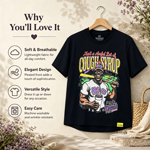 T-shirt décontracté unisexe style streetwear américain et hip-hop pour l'été 2026, vente en gros pour l'Amérique et l'Europe - Product Image 3