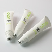 Tube d'applicateur de Massage en métal Tube vide d'emballage de crème pour les yeux cosmétique avec tête d'applicateur de boule en acier
