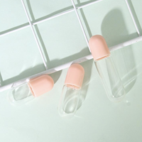 Mini flacons roll-on cylindriques en verre transparent de 1 ml, 2 ml, 3 ml, 5 ml, 10 ml pour huiles essentielles, parfums rechargeables avec bouchon à vis