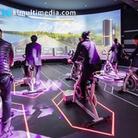 Simulador de Ciclismo de Realidad Virtual para Parques de Diversiones, Bicicleta de Ejercicio, Simulación de Carreras, Fitness para Niños, Juegos de Movimiento con Bicicleta