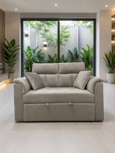 Sleek Modern Convertible Recliner Lounge Seating with Solid <b>Wood</b> <b>Frame</b> and Premium Fabric for Living Room - Product Image 6