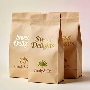 Sachets Doypack Personnalisés en Papier Kraft avec Fenêtre – Emballage Durable pour Barres Granola et <span class=keywords><strong>Muesli</strong></span> (Vente en Gros) - Product Image 3