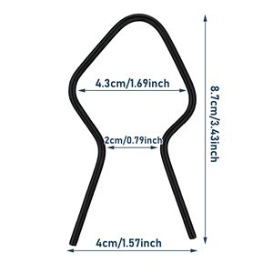 टी-पिलर तार बाड़ क्लिप, धातु जस्ती स्टील टाई, प्रीफैब्रिकेटेड बाड़ क्लिप, त्वरित स्थापना, पूर्व कटिंग बाड़ टाई - Product Image 1