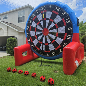 Cible de tir de football gonflable en PVC, jeu de fléchettes de football mobile <span class=keywords><strong>pour</strong></span> l'entraînement en extérieur - Product Image 3