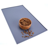 Produits de vente chauds pour 2025 tapis de plat de nourriture d'alimentation de chien de compagnie antidérapant en silicone épais personnalisé