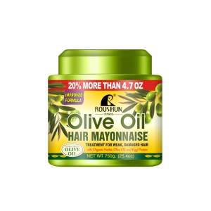 Mayonesa Capilar con Aceite de <span class=keywords><strong>Oliva</strong></span> ROUSHUN 750g, Reparación Profunda en 3 Minutos, Hidratación Intensiva, Suaviza <span class=keywords><strong>el</strong></span> Cabello Seco, Encrespado <span class=keywords><strong>y</strong></span> Dañado - Product Image 1