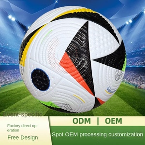 Balones de Fútbol de PVC y Tela PU con Logotipo Personalizado, Inflables, Tamaño Profesional 5, Balones de Fútbol Baratos de China para Entrenamiento de Fútbol - Product Image 3