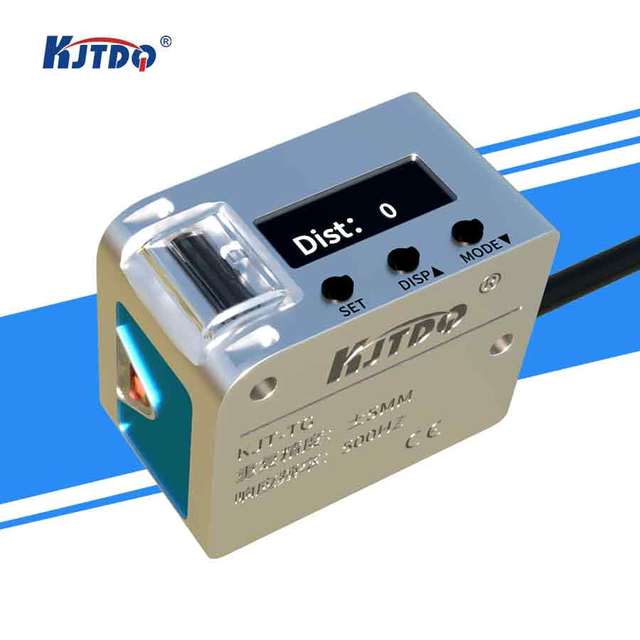 KJT Factory Supply TG50 Square Cable Type 20M Ranging TOF Laser Sensor with Built-in Amplifier Laser Distance Measuring Sensor