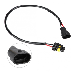 Câble de conversion universel 12V LED 2 broches mâle-femelle pour feux de brouillard de voiture, adaptateur de faisceau de câblage étanche IP67 de 15 cm, Plug & Play - Product Image 1