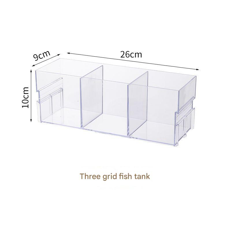 Tres peceras de pez peleón.