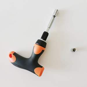 Juego de destornilladores de trinquete tipo T, 34 piezas, sistema métrico de acero de aleación con puntas hexagonales para herramientas de bricolaje en el hogar - Product Image 1