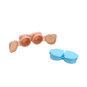 Boîtes d'emballage pour étuis à lentilles de <span class=keywords><strong>contact</strong></span> carrés en plastique réfléchissant coloré, les plus vendues, pour femmes et hommes, à prix abordable - Product Image 5