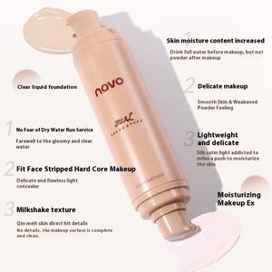 نوفو جوهر 2 في 1 ترطيب التمهيدي وتغطية طويلة الأمد الأساس تأثير مزدوج للبشرة الجافة - Product Image 3
