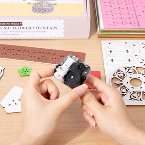 Fontaine musicale en bois personnalisable de qualité supérieure avec des mélodies apaisantes, ornement décoratif, OEM/ODM disponible pour les enfants - Product Image 5