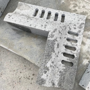 Granite Gris Sésame et Marbre Naturel Flammé, Grille d'évacuation des eaux pluviales, Bordure, Pierre de pavage martelée - Product Image 6