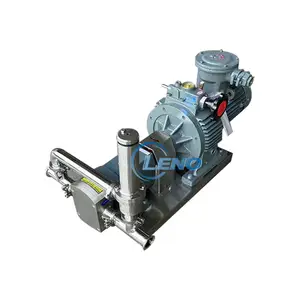 Lobe Pump Price LENO Price Stainless Steel 304 316L Food Grade Grease Gel Syrup Shampoo Chocolate Viscous Liquid Pump Rotor Rotary Lobe Pump